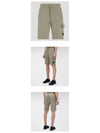 Men's Lens Patch Cargo Shorts Grey - CP COMPANY - BALAAN 5