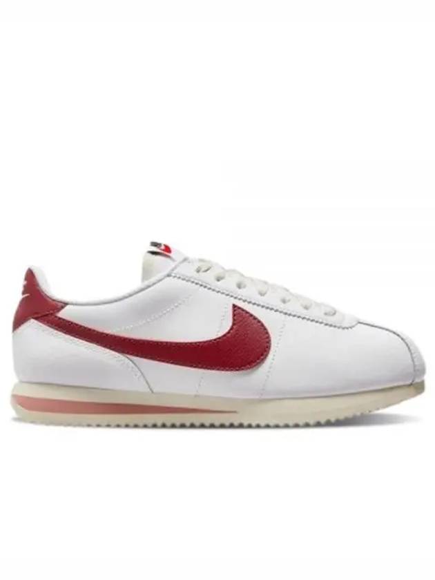 Women's Cortez Low Top Sneakers White Red Stardust - NIKE - BALAAN 2