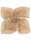 GG Jacquard Silk Wool Scarf Beige - GUCCI - BALAAN 4