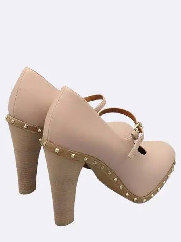 Pink Beige Color Mary Jane Pumps Women s Shoes 36 235MM - VALENTINO - BALAAN 4