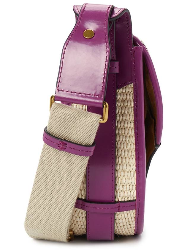 Botsey Raffia Cross Bag Violet - ISABEL MARANT - BALAAN 4