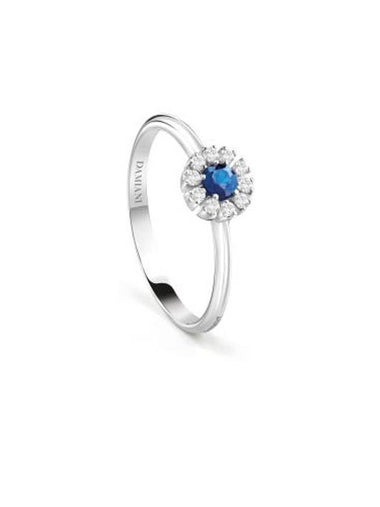 MARGHERITA White gold ring set with diamonds and sapphires 20084157 - DAMIANI - BALAAN 1