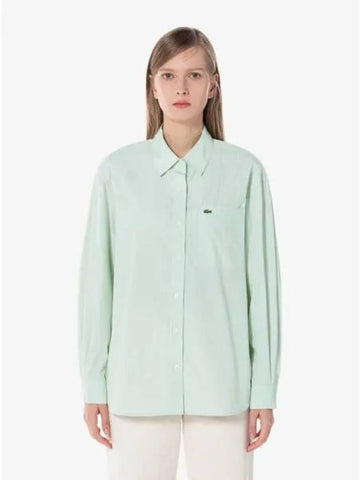 Women s relaxed fit striped shirt CF192E 54N BMY domestic product GQ2N24092437991 - LACOSTE - BALAAN 1