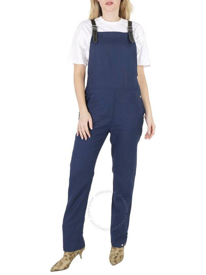 Women Square Overall Jumpsuit Blue - BURBERRY - BALAAN 2