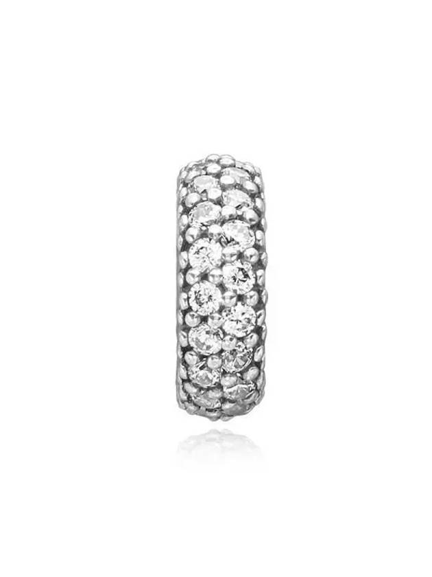 Pave Inspiration Spacer Bracelet Charm Silver - PANDORA - BALAAN 3