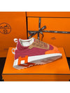 Women's Bouncing Sneakers Pink Multi Mesh H Orange Logo - HERMES - BALAAN 7