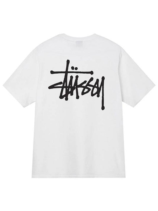 Basic Short Sleeve T-Shirt White - STUSSY - BALAAN 2