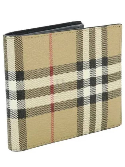 Vintage Check Coin Pocket Half Wallet Beige - BURBERRY - BALAAN 2