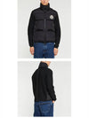 Logo Patch Padding Cardigan Black - MONCLER - BALAAN 5