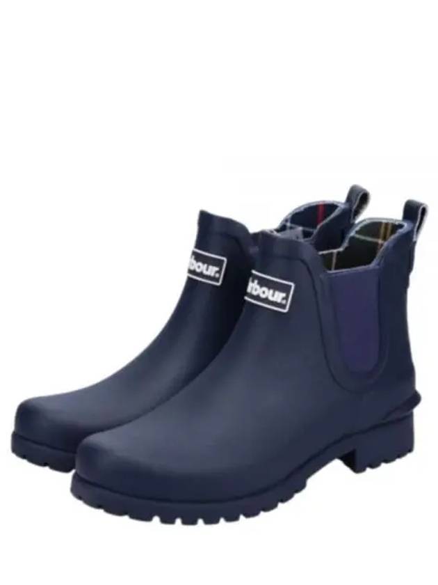 Wilton Wellington Chelsea Rain Boots Navy - BARBOUR - BALAAN 2