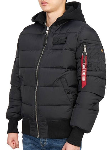 MA 1 Back Print Padding Black - ALPHA INDUSTRIES - BALAAN 1