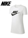 Women s Essential Icon Futura Short Sleeve T Shirt White - NIKE - BALAAN 2