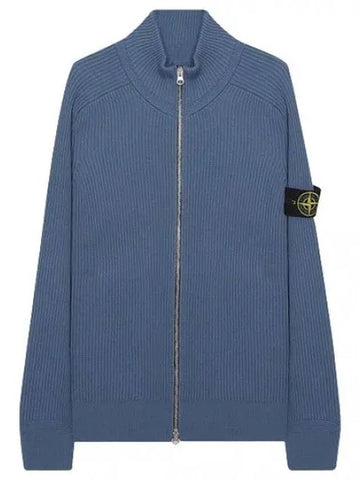 Rib wool zip up cardigan men - STONE ISLAND - BALAAN 1