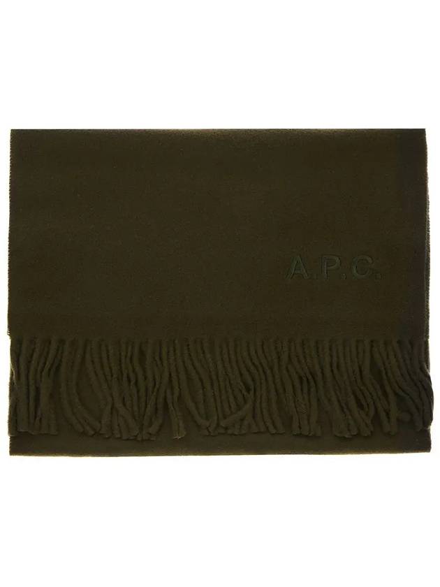 Ambroise Embroidered Muffler Pine Green - A.P.C. - BALAAN 3