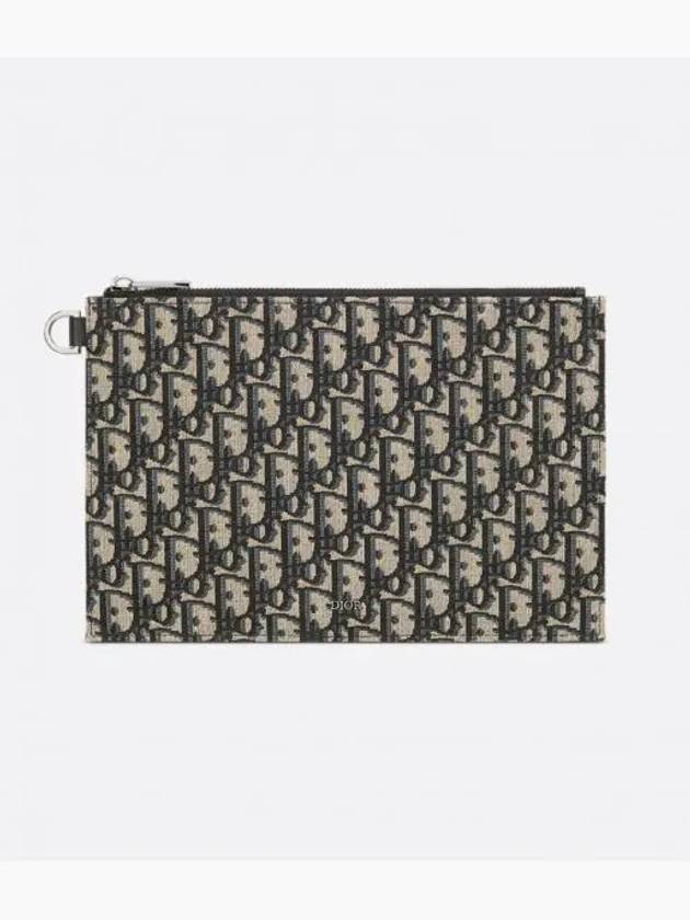 Oblique Jacquard A5 Pouch Beige - DIOR - BALAAN 2