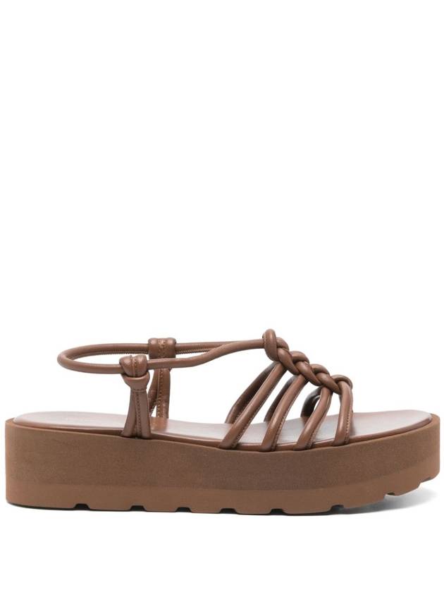 Gianvito Rossi Sandals Leather Brown - GIANVITO ROSSI - BALAAN 1