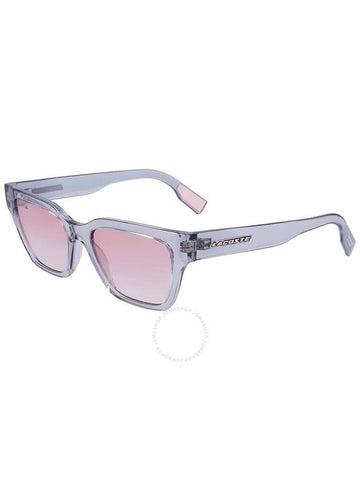 Lacoste Pink Gradient Rectangular Ladies Sunglasses L6002S 038 53 - LACOSTE - BALAAN 1