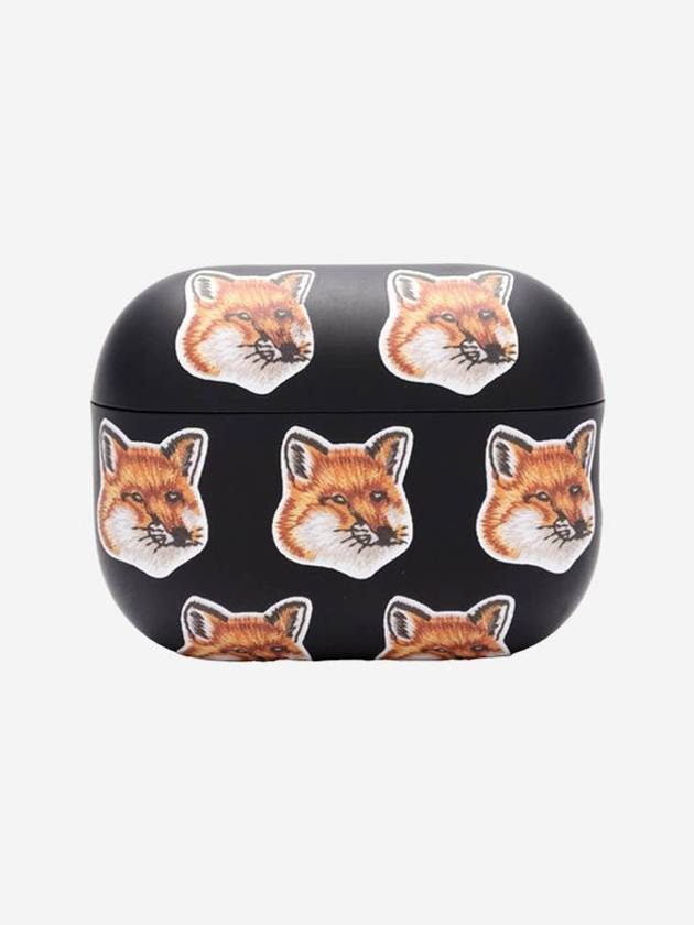 All Over Fox Head AirPods Pro 2 Case Black - MAISON KITSUNE - BALAAN 2