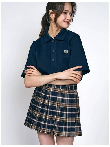 Signature Tartan Check Skirt Women s Golf NUFFFSK103NV - LENUCU - BALAAN 1