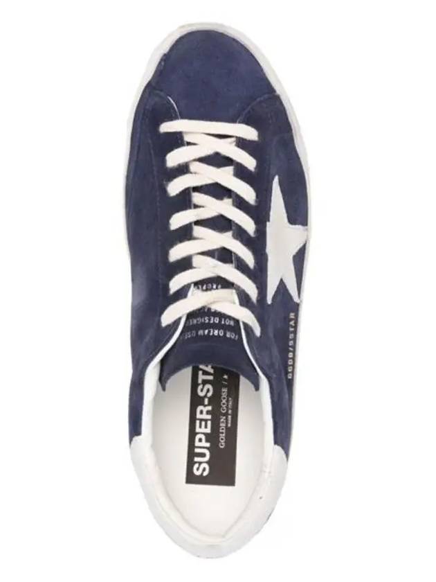 Superstar Suede Low Top Sneakers Navy - GOLDEN GOOSE - BALAAN 3