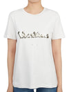 Print Cotton Short Sleeve T-shirt White - MAX MARA - BALAAN 4