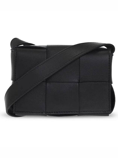 Intrecciato Cassette Small Cross Bag Black - BOTTEGA VENETA - BALAAN 2