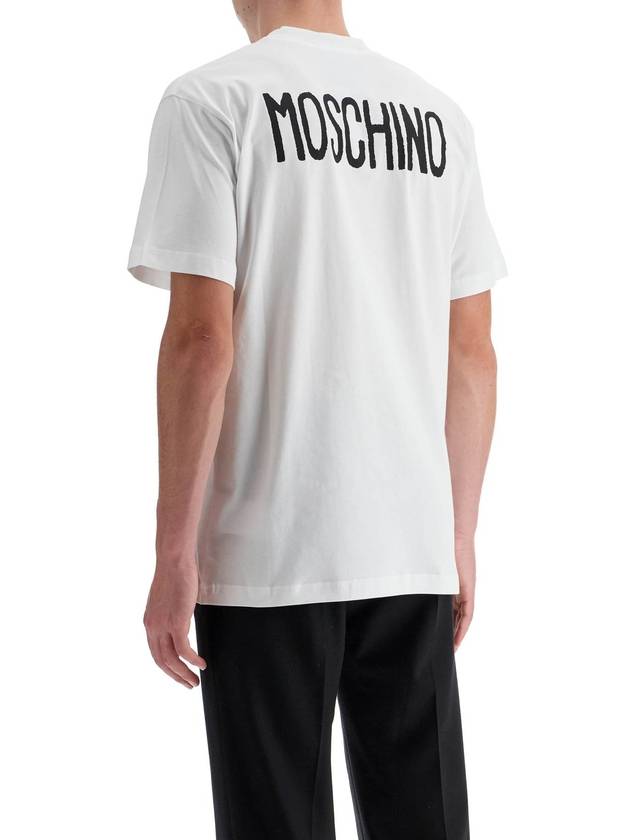 t-shirt with lettering print - MOSCHINO - BALAAN 3