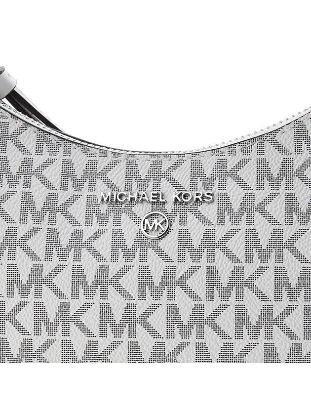 Small Logo Jetset Charm Shoulder Bag White - MICHAEL KORS - BALAAN 8