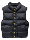 2W987795W 38NO Triomphe Logo Down Padded Vest Black Women s Jacket TJ - CELINE - BALAAN 1