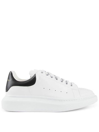 Oversized Leather Tab Low Top Sneakers White - ALEXANDER MCQUEEN - BALAAN 2