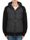 Men's padded zipup cardigan PMHYAK02 BLACK - PARAJUMPERS - BALAAN 2