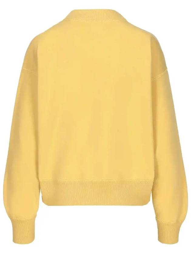 MOBY Velvet Logo Sweatshirt Sunlight SW0003FA A1M07E SUEC - ISABEL MARANT - BALAAN 3