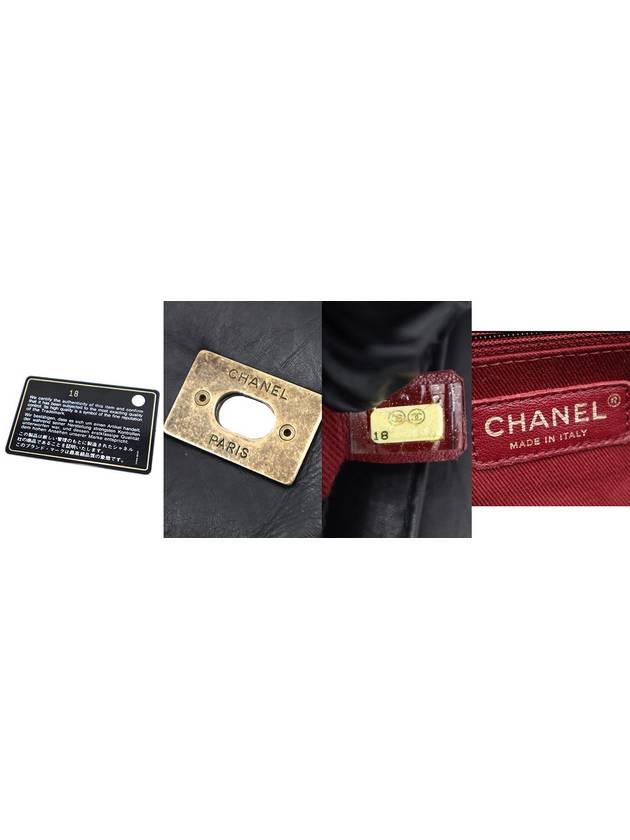 Women s Chanel Black Pondicherry Top Handle Gold Chain Shoulder Bag 18th gt Gangbuk used luxury goods - CHANEL - BALAAN 8