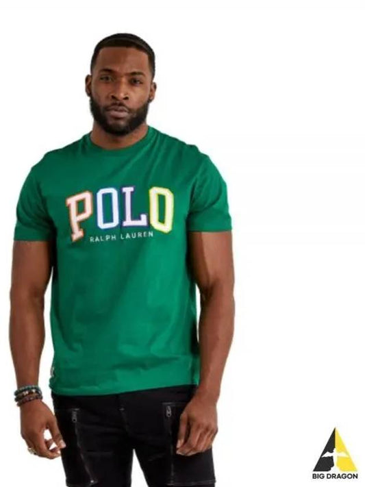 Embroidered Logo Short Sleeve T-Shirt Green - POLO RALPH LAUREN - BALAAN 2