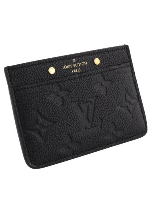 Monogram Empreinte Card Wallet Black - LOUIS VUITTON - BALAAN 3