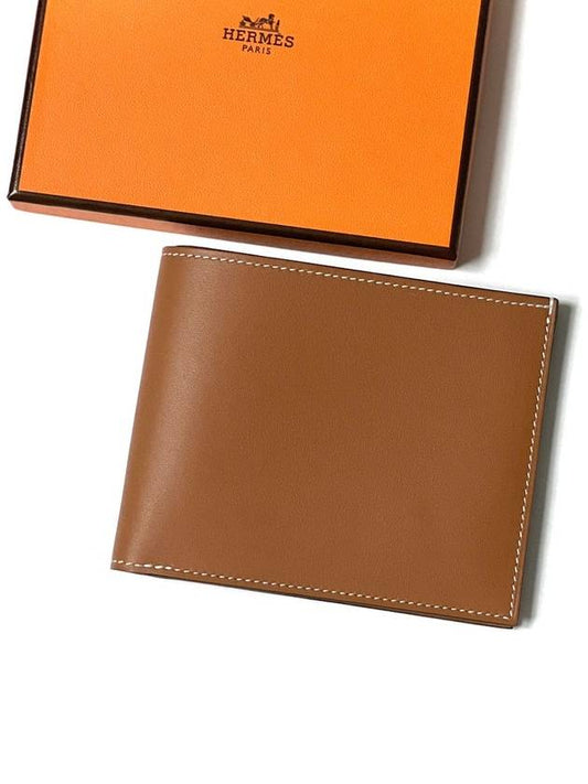 Citizen Twill Compact Half Wallet Brown - HERMES - BALAAN 2