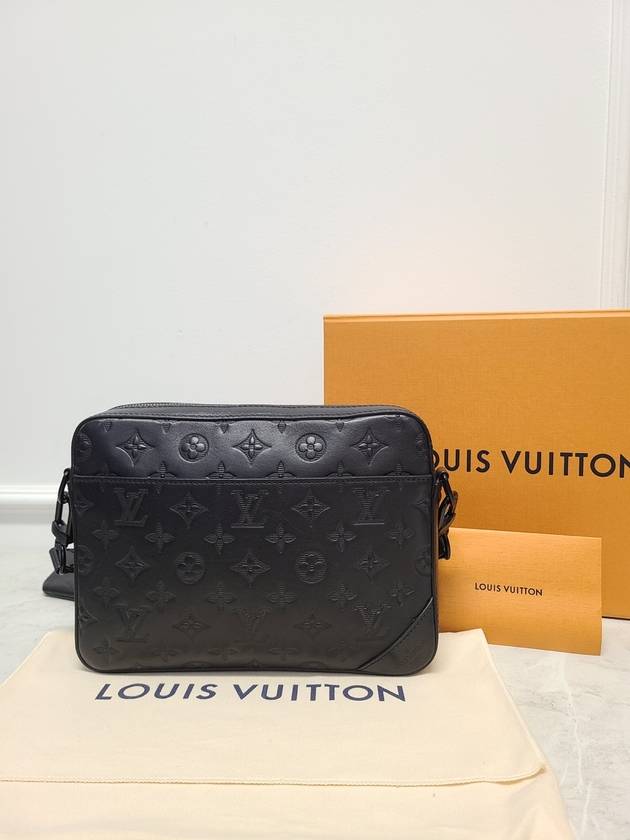 Black Monogram Shadow Duo Messenger Bag - LOUIS VUITTON - BALAAN 9