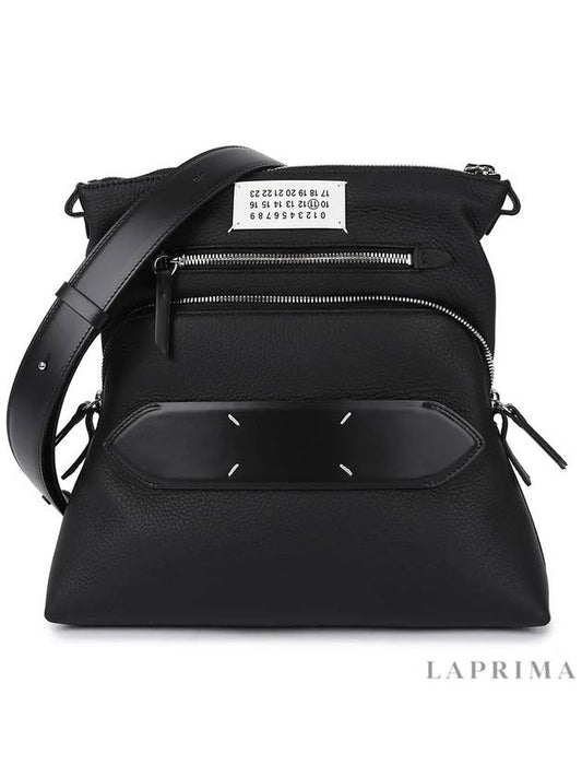 5AC Numbering Logo Patch Medium Shoulder Bag Black - MAISON MARGIELA - BALAAN 2