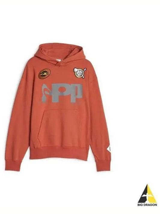 Perks Mini Graphic Hooded Sweatshirt Red Orange 622677 41 - PUMA - BALAAN 1