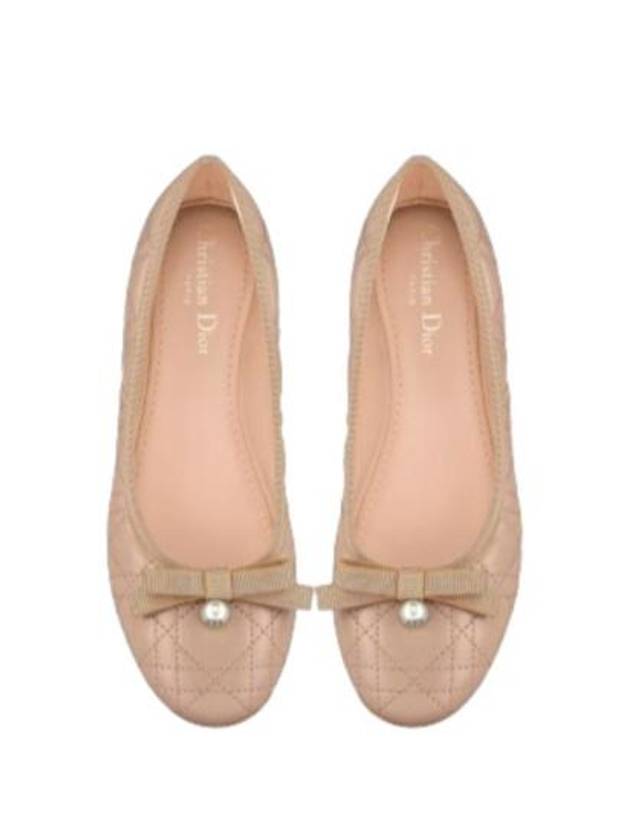 Quilted Cannage Calfskin Ballerina Flat Pink - DIOR - BALAAN 3