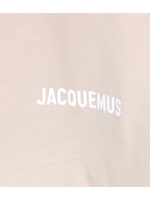 Le Logo Short Sleeve T-Shirt Light Beige - JACQUEMUS - BALAAN 6