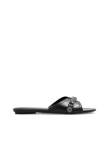 Le Cagole Slippers Black - BALENCIAGA - BALAAN 1