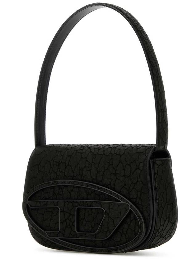 1DR Iconic Leather Shoulder Bag Black - DIESEL - BALAAN 3