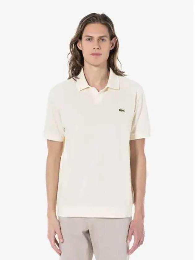 Men s open collar solid polo t shirt PH187E 54GFJ Domestic product GQ2N24030865105 - LACOSTE - BALAAN 1