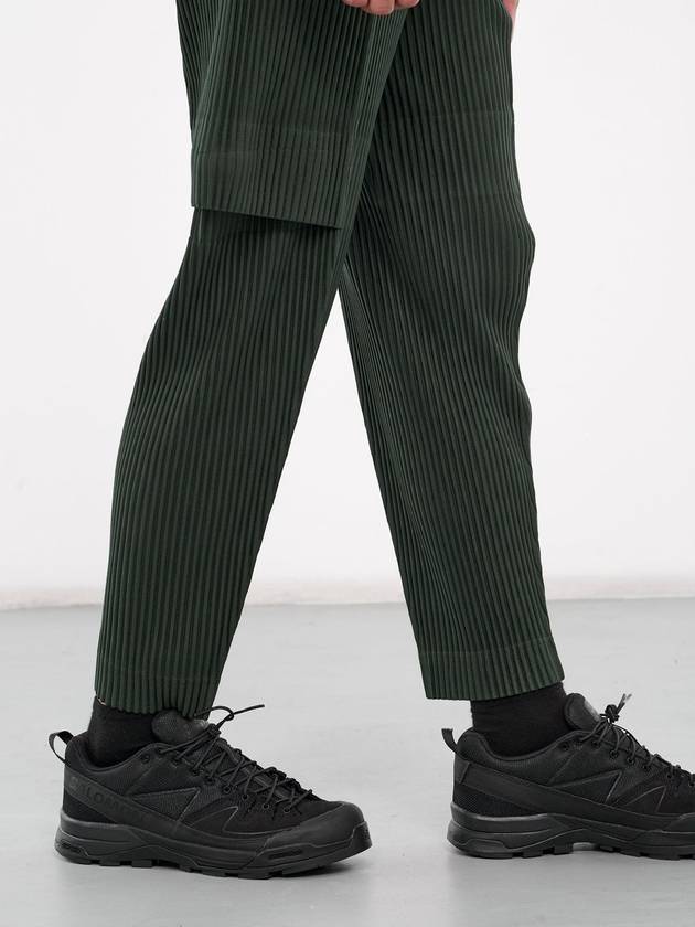 Pleated Cargo Track Pants Green - ISSEY MIYAKE - BALAAN 6