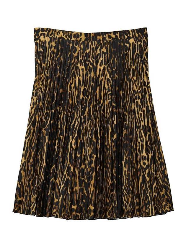 leopard midi pleated skirt - BURBERRY - BALAAN 1