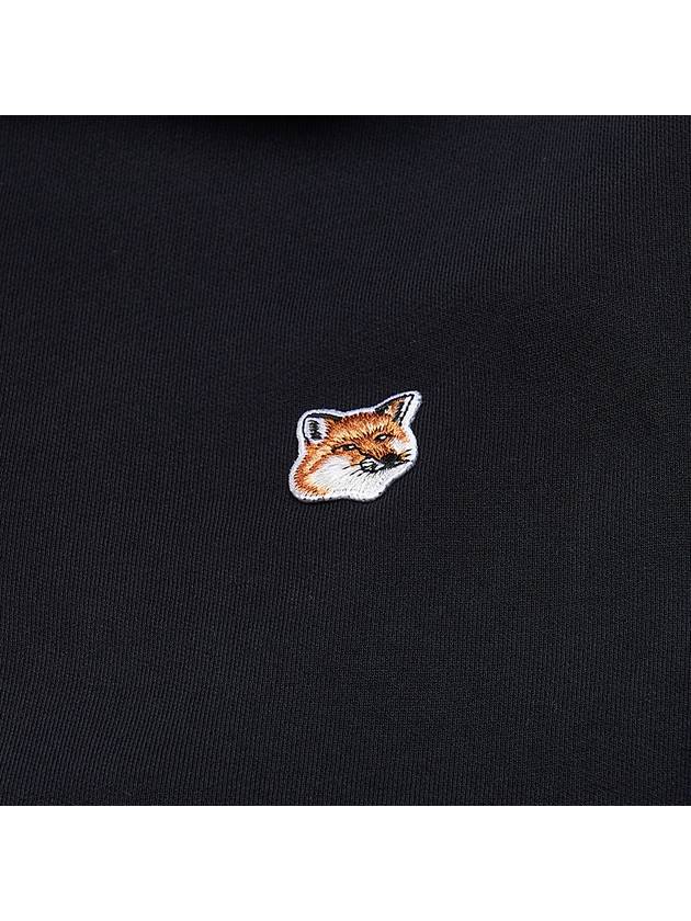 Fox Head Patch Half Zipper Sweatshirt Black - MAISON KITSUNE - BALAAN 6