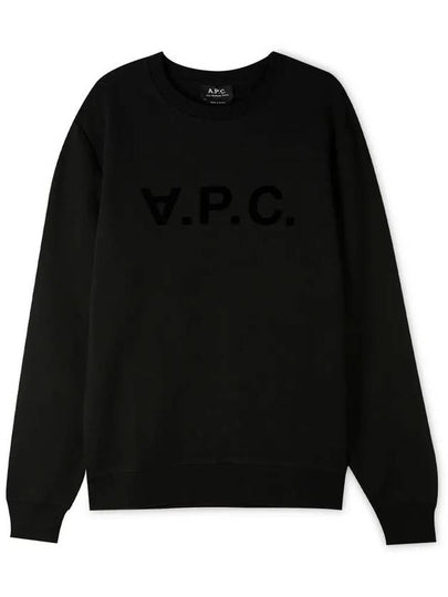 VPC Logo Crew Neck Sweatshirt Black - A.P.C. - BALAAN 2