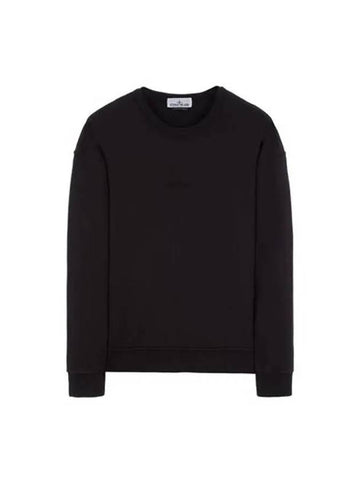 Embroidered Logo Sweatshirt Black - STONE ISLAND - BALAAN 1