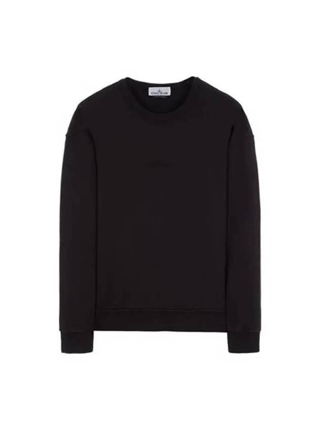 Embroidered Logo Sweatshirt Black - STONE ISLAND - BALAAN 1